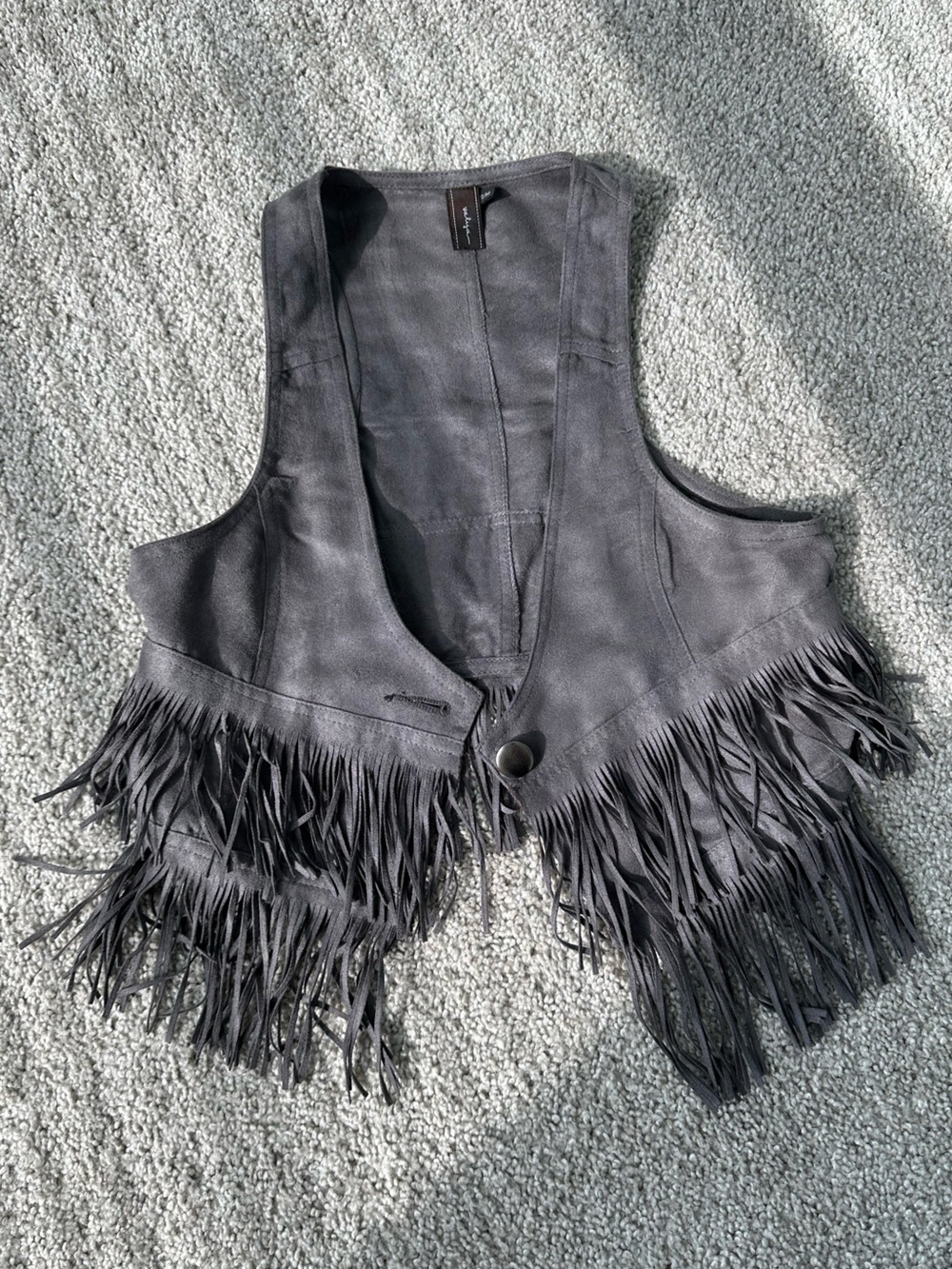 Suede Fringe vest. Size s/m
